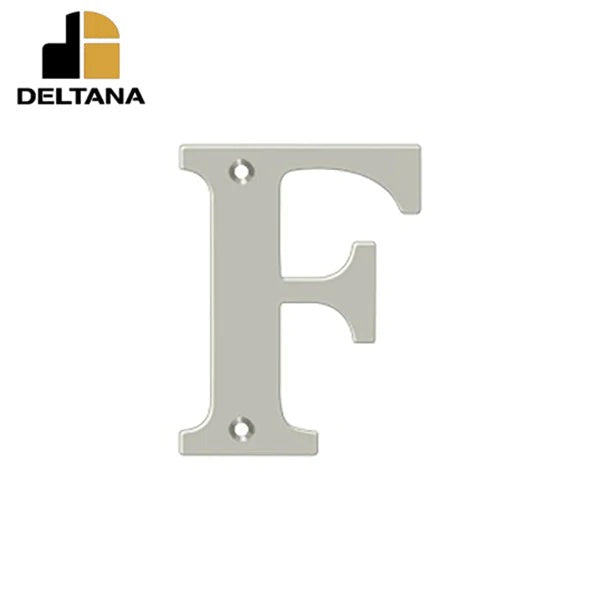 Deltana - 4" Residential Letter F - Optional Finish