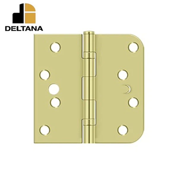 Deltana - 4" x 4" x SQx 5/8" Radius Hinge - Ball Bearing - Steel - Optional Finish
