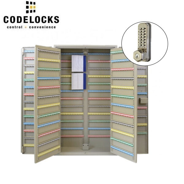 CodeLocks - Key Secure Extra Security Key Cabinet w/ CL255 - Mechanical Lock - Tubular Mortise Latch - Optional Cabinet Size