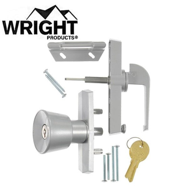 Wright - VK670 - Keyed Universal Knob Latch - Aluminum