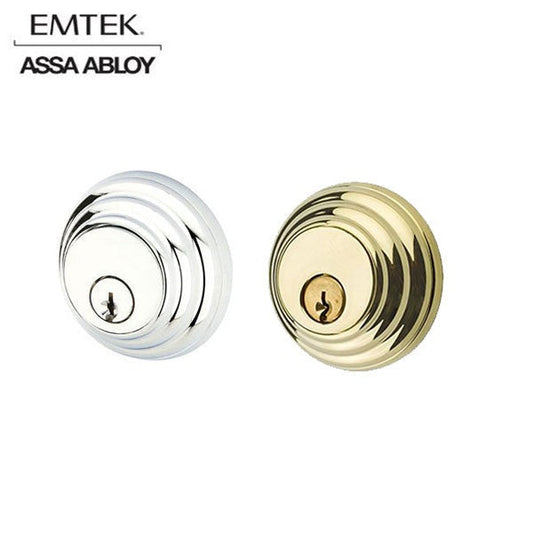 EMTEK - 8355 - Double Cylinder - Deadbolt - Schlage "C" Keyway - 2-3/8" Backset - Polished Brass Interior - Polished Chrome Exterior