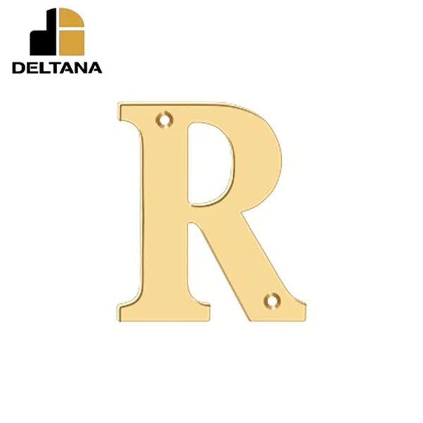 Deltana - 4" Residential Letter R - Optional Finish