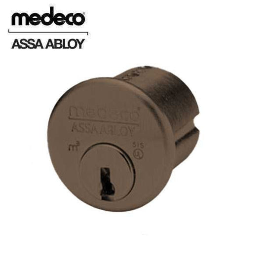 Medeco - 100200T - M3 Biaxial - 6-Pin - 1-1/8" Mortise Cylinder - Z02 - Adams Rite Cam - DL Keyway Pinned - Optional Finish - Grade 1