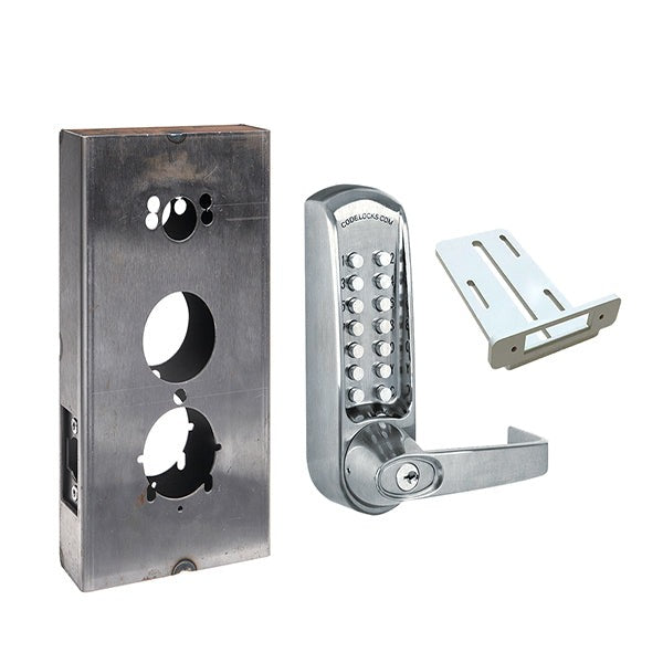CodeLocks - CL610 Gate Box Kit - Mechanical Lock - Heavy Duty - Tubular Latchbolt Gate Box Kit - Optional Finish - Grade 2