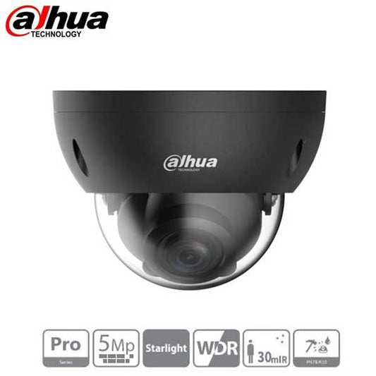 Dahua / HDCVI / 5MP / Dome Camera / Varifocal / 2.7-13.5 mm Lens / Outdoor / WDR / IP67 / 30m IR / Black / 5 Year Warranty / DH-A52BMAZ-B