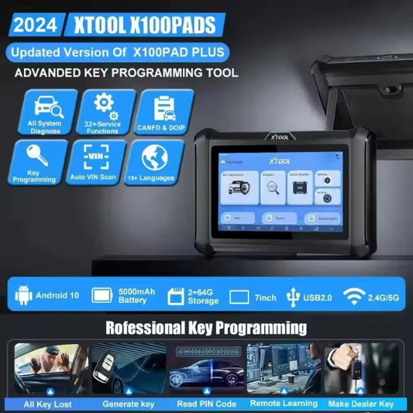 Xtool - X100 Pad - Automotive Car Key Programmer - Key Generator - Read Pin Code All System Automotive Diagnostic Scanners