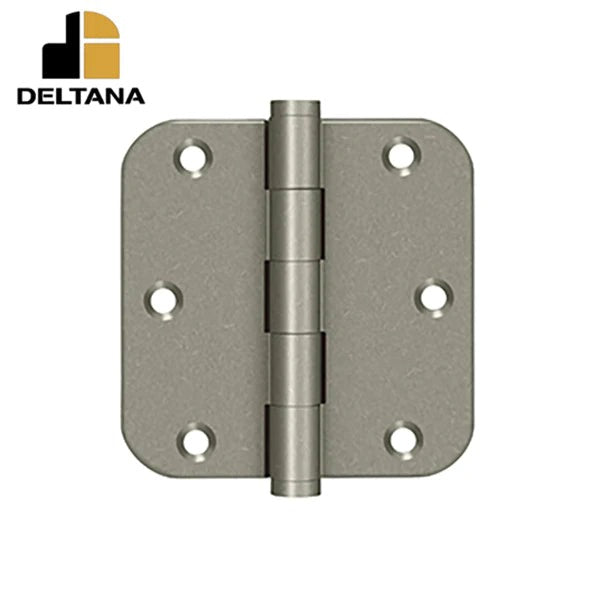 Deltana - 3-1/2" x 3-1/2" x 5/8" Radius Hinge - Optional Finish