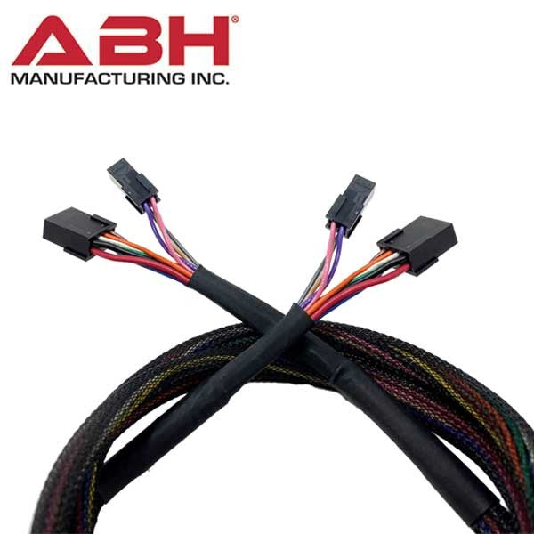 ABH - EZ Connect Male Wire Harness - Both Ends - 38" - 24ga & 18ga - Black