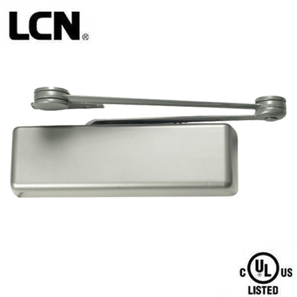 LCN - 4111EDA - Hydraulic Door Closer With Thick Hub Shoe - Optional Handing - Back Check Function - PA Bracket - Adjustable Size 1-6 - Plastic Cover - Aluminum - Fire Rated - Grade 1