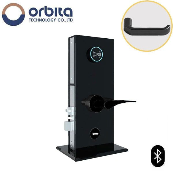 Orbita - S3074SBT - Mortise Hotel Lock - SPLIT Design - Bluetooth & RFID - Optional Lever Style - 6 VDC - Optional Finish - Grade 2