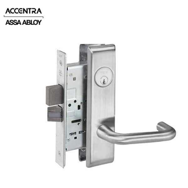 Accentra (Formerly Yale) - CRCN8822FL - Mortise Lock - Dormitory - Single Cylinder - Satin Chrome - Fire Rated - Grade 1