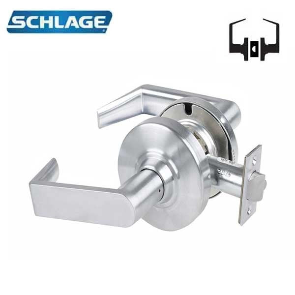 Schlage - ND10S - Commercial Lever Set - Passage - Satin Chrome - Optional Levers - Fire Rated - Grade 1