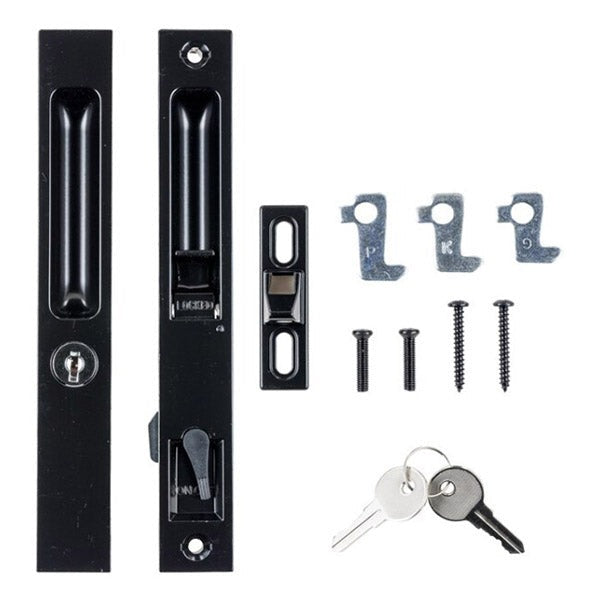 Wright - VK1133BL - Keyed Patio Door Flush Mount Latch - Black