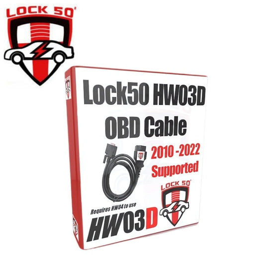 JLR Lock50 - HW03-D - Old Style Key Adapter “GEN2” and New Style Key Adapter - OBD in 1 cable