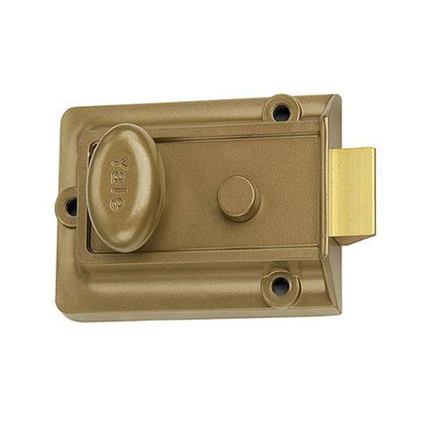 Accentra (Formerly Yale) - 80 - Auxiliary Security LatchLock - Rim Lock - 5 Pin - Brass