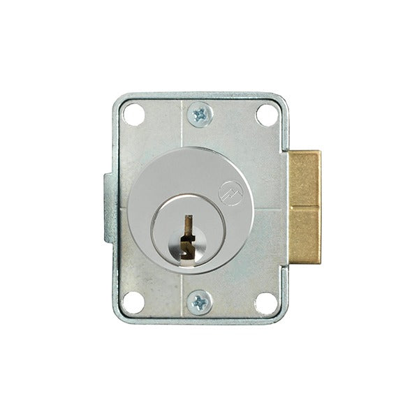 Olympus - 997 - Door Latch Lock - Optional Cylinder Length - Satin Chrome - Optional Handing - Optional Keying