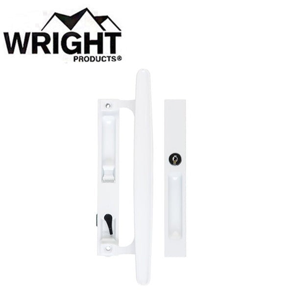 Wright - VK1297WH - Keyed Flush Mount w/ Handle - Patio Door - White