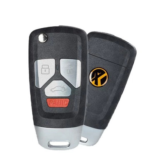 Xhorse - XKAU22EN - Audi Style / 4-Button Universal Remote Key for VVDI Key Tool (Wired) (2nd Generation)
