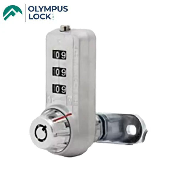 Olympus - 7440 Combi Cam Ultra Series - 5/8" - 3 Dial Dual Access Combination Cam Lock - Chrome