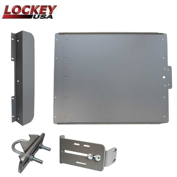 Lockey - ED40S - Edge Panic Shield Value Kit - With Latch Protector and Jamb Stop - Silver (ARCHIVE)