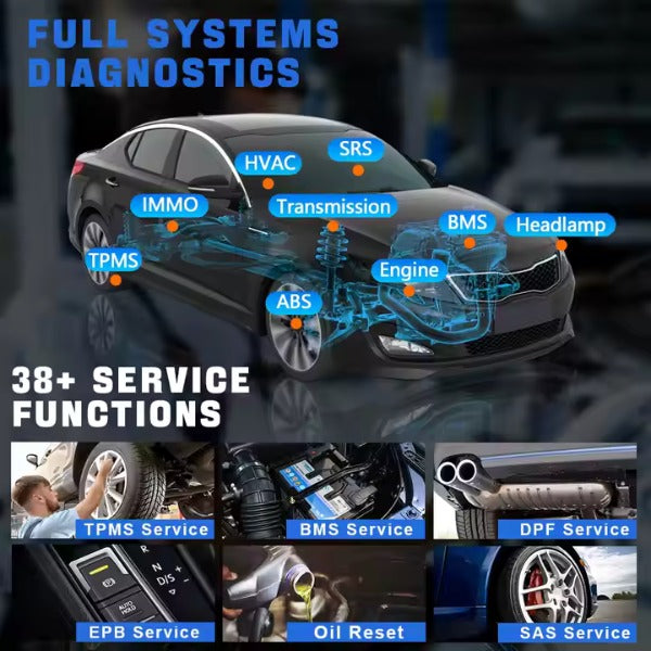 Xtool - X100-PAD3 - Full System Diagnostic - Bidirectional Test - 38 Special Functions - Coding and Topology Mapping