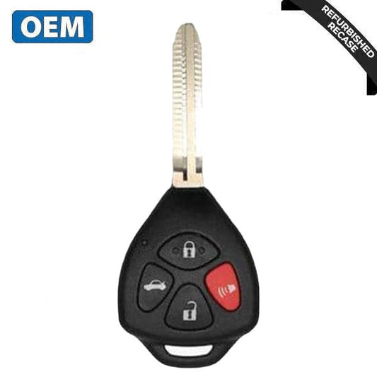 2010-2014 Toyota Yaris / 4-Button Remote Head Key / PN: 89070-33C40 / HYQ12BBY (G Chip) (OEM Recase)