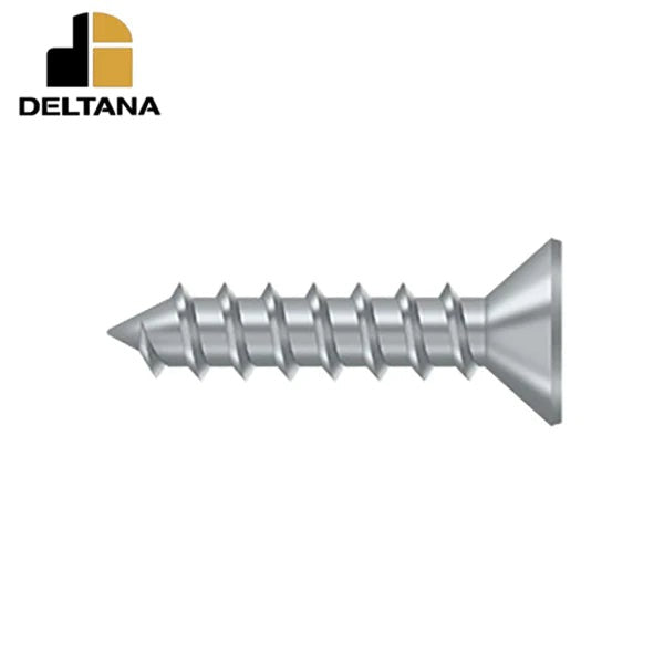 Deltana - Wood Screw - Steel - #12 x 1" - Optional Finish