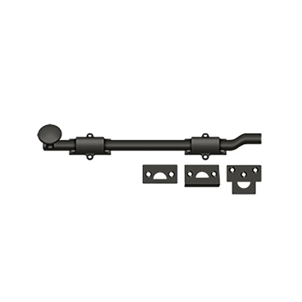 Deltana - 12" Surface Bolt w/ Offet - Heavy Duty - Optional Finish