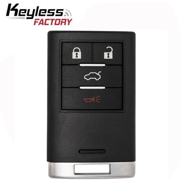 2008-2015 Cadillac CTS DTS STS / 4-Button Smart Key / PN: 25946298 / M3N5WY7777A (AFTERMARKET)
