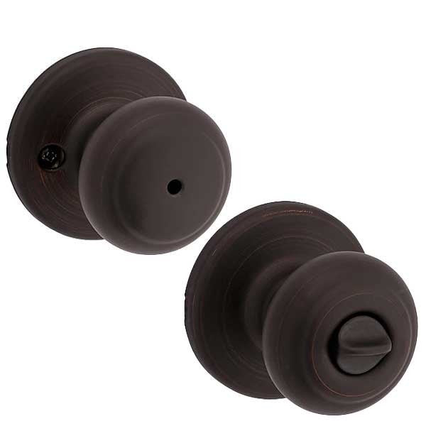 Kwikset - Cove Knob Set - Round Rose - Optional Finish - Optional Function - Grade 3