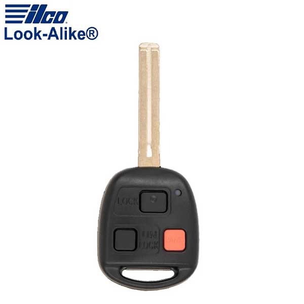 2001-2002 Lexus / 3-Button Remote Head Key Short Blade / PN: 89070-60081 / HYQ1512V (AFTERMARKET)