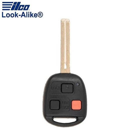 2001-2002 Lexus / 3-Button Remote Head Key Short Blade / PN: 89070-60081 / HYQ1512V (AFTERMARKET)