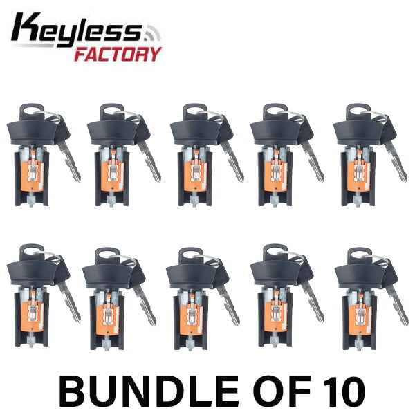 10 x 1996-2020 Ford / Ignition Lock / 8-Cut / LSP Kit / Coded / 707624C (AFTERMARKET) (BUNDLE OF 10)