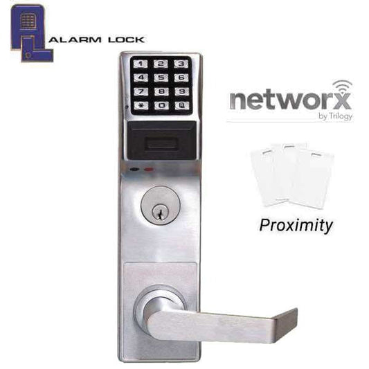 Alarm Lock Trilogy - ETPDN - For Exit Panic Hardware - Networx - Sargent - 26D - Satin Chrome