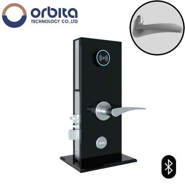 Orbita - S3074SBT - Mortise Hotel Lock - SPLIT Design - Bluetooth & RFID - Optional Lever Style - 6 VDC - Optional Finish - Grade 2