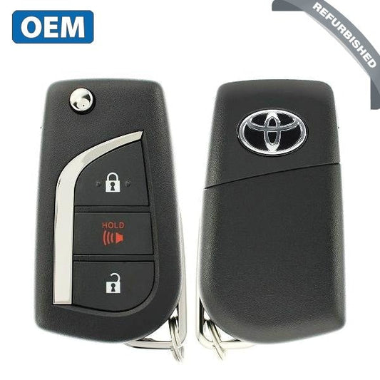 2017-2018 Toyota Corolla / 3-Button Flip Key / PN: 89070-12C20 / HYQ12BFA (H Chip) (OEM Refurb)