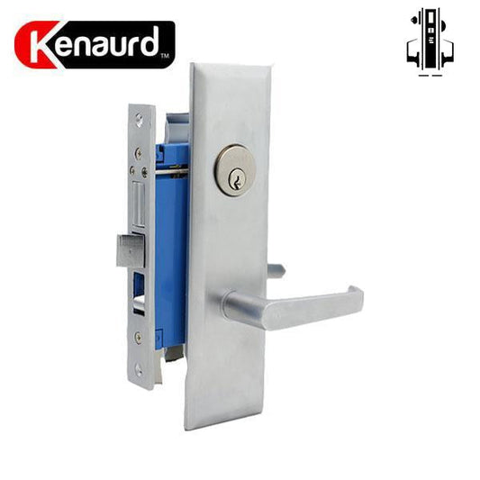 Heavy Duty Mortise Lockset w/ Lever - 2-3/4" Backset (Larger) - 26D - Satin Chrome - LH