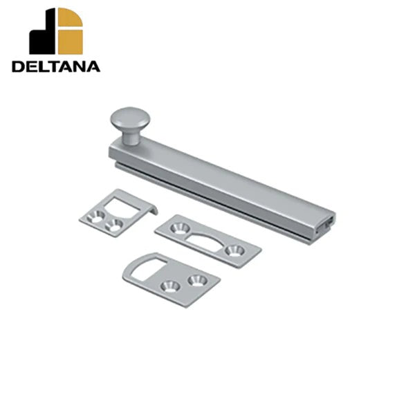 Deltana - 4" Surface Bolt - Concealed Screw - Heavy Duty - Optional Finish