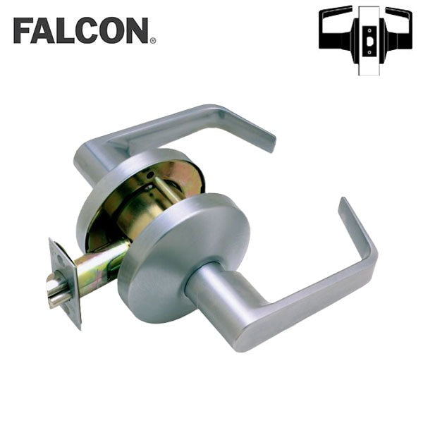 Falcon - B101S - Cylindrical Leverset - Dane - Passage - 2 3/4" Backset - Satin Chrome - Grade 2