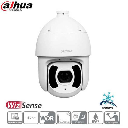 Dahua / IP / 4MP / Network PTZ Camera / Analytics+ / 45x Zoom / 3.95-177.75mm Lens / WDR / IP67 / IK10/ 250m IR / DH-6CE445XANR
