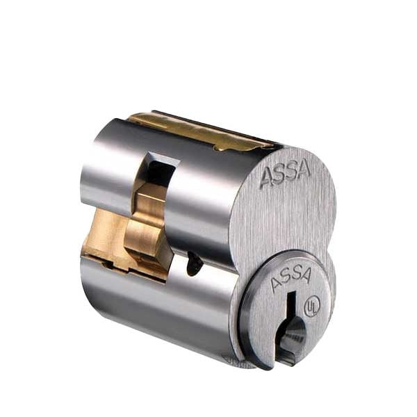ASSA - 98600IC - Large Format IC Core - LFIC - 6 Pins - 626 - Satin Chrome