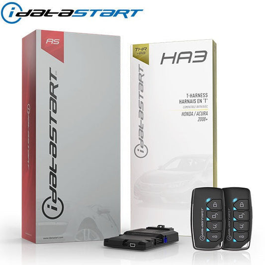 Firstech - iDatastart - Acura / Honda - HC1151A / HC2352AC - 5 Button Remote - Optional 1-Way / 2-Way - Keyless Remote Start System Kit - Up to 3000ft - HA3 T-Harness