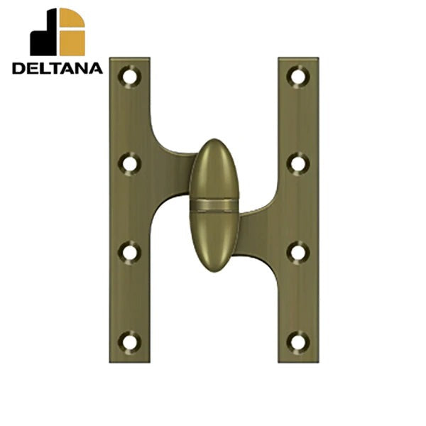 Deltana - 6" x 4" Hinge - Right Handed - Optional Finish