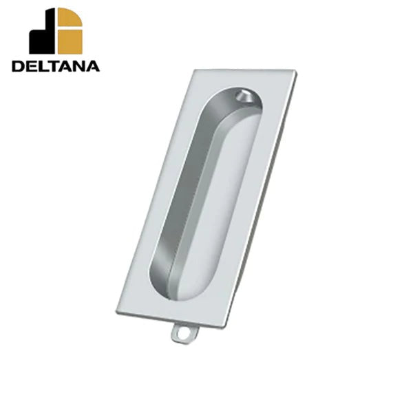 Deltana - Flush Pull - Rectangle - 3-1/8" x 1-3/8" x 1/2" - Optional Finish