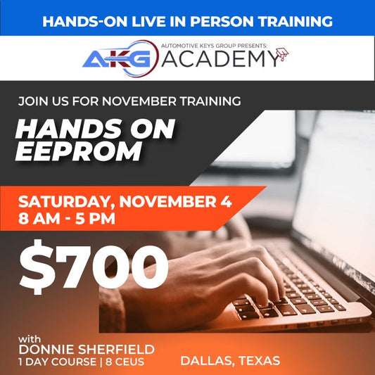 Hands-On Live In-Person Training - Hands On EEPROM With Donnie Sherfield - 1 Day Course - 8 CEU's (November 4, 2023 - Dallas, Texas)
