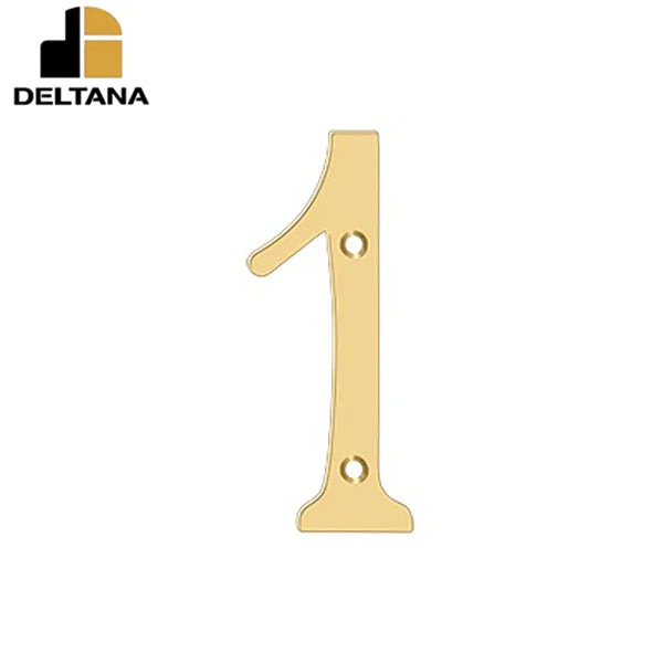 Deltana - 6" Numbers - Solid Brass - Optional Finish