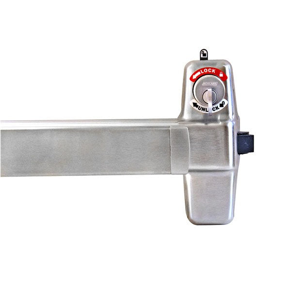 Von Duprin - 98L - Mortise Lock Exit Device - 06 Lever - Double Cylinder with Security Indicator - 3' Long - RHR - Fire Rated - Satin Chrome - Grade 1