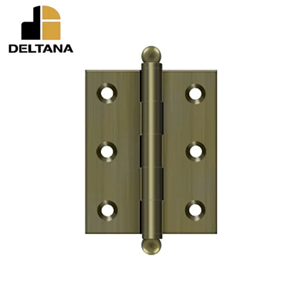 Deltana - 2-1/2" x 2" Hinge - w/ Ball Tips - Optional Finish