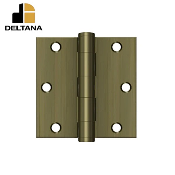 Deltana - 3-1/2" x 3-1/2" Square Hinge - Heavy Duty - Optional Finish