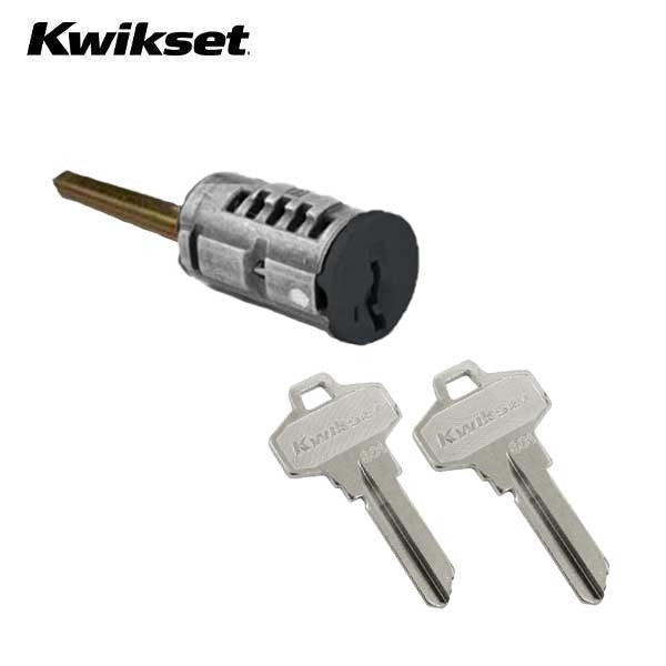 Kwikset - SmartKey SC1 Schlage Cylinder For Single Cylinder Low Profile Deadbolt - Black Finish